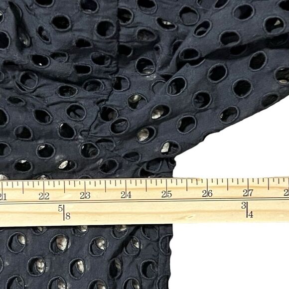 Anthropologie Ne Quittez Pas Eyelet Top Sz XS Black Beachy Resort Whimsigoth - Picture 11 of 11